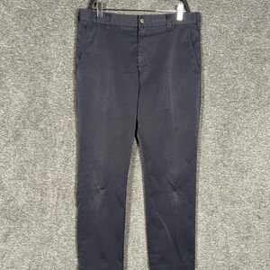 Bluffworks Chino Pants Mens 35x30‎ Navy Blue Regular Fit Performance Made USA